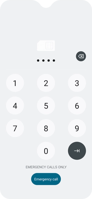 If you're asked to key in your PIN, do so and press arrow right.