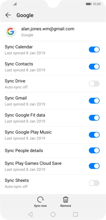 Press the Home key to return to the home screen.