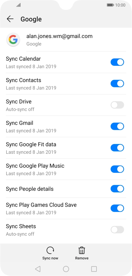 Press the Home key to return to the home screen.