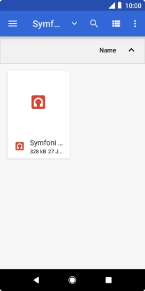 Press the required ring tone.