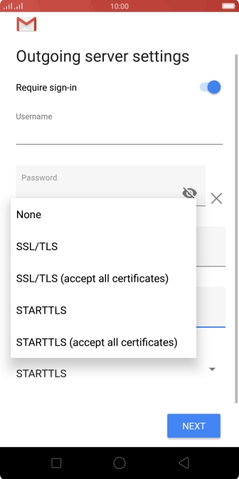 Press None to turn off the function.