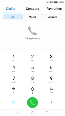 Press the menu icon.