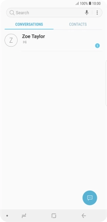 Press the menu icon.