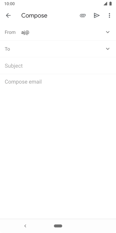 Press To and key in the first letters of the recipient's name.