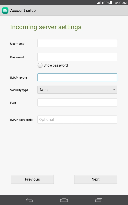 Press the drop down list below 