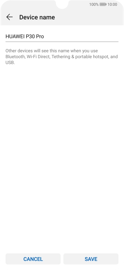 Key in the required Wi-Fi hotspot name and press SAVE.