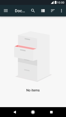 Slide your finger right on the screen.