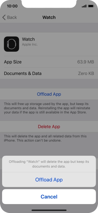 Press Offload App.