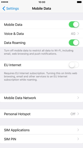 Press the Home key to return to the home screen.