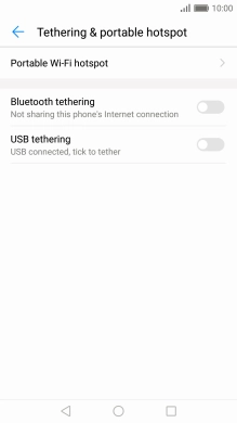 Press Portable Wi-Fi hotspot.