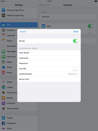 Press Authentication.