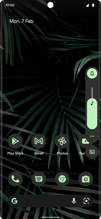 Press the sound mode icon the necessary number of times to turn silent mode on or off.