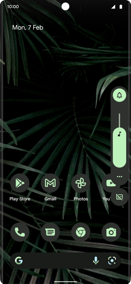 Press the sound mode icon the necessary number of times to turn silent mode on or off.