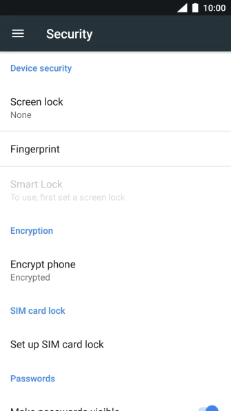 Press the Home key to return to the home screen.
