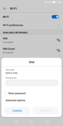 Press the field below 