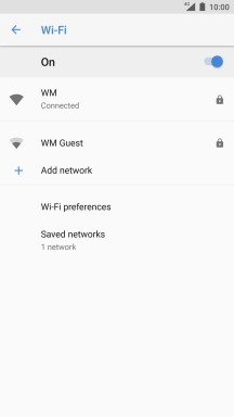 Press the Home key to return to the home screen.