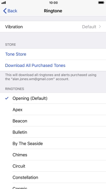 Press the required ring tones to hear them.