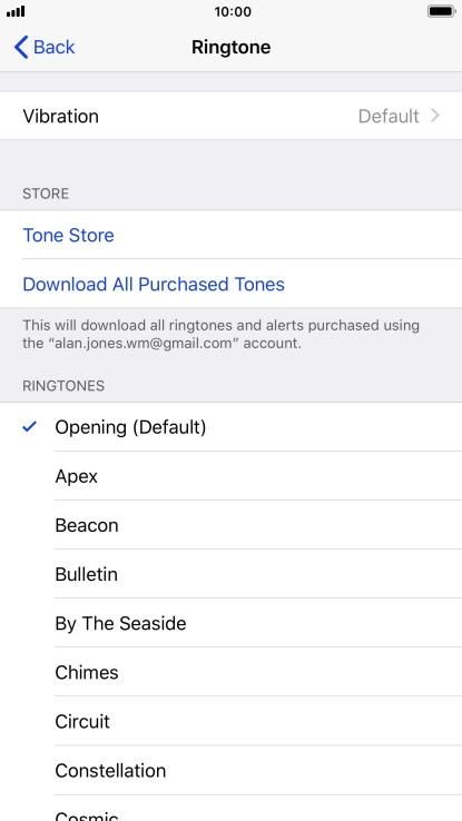 Press the required ring tones to hear them.
