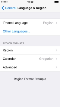 Press iPhone Language.