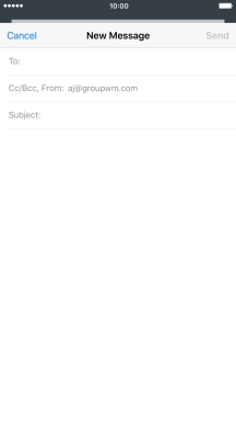 Press To and key in the first letters of the recipient's name.