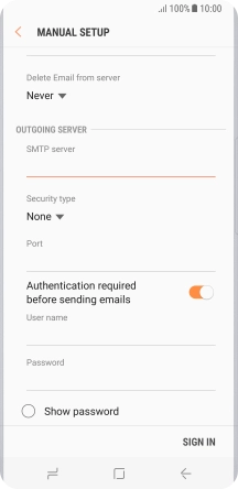 Press the drop down list below 