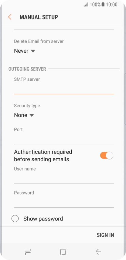 Press the drop down list below 