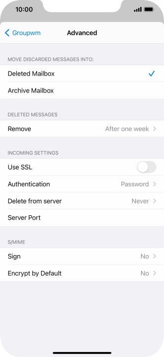 Press Authentication.