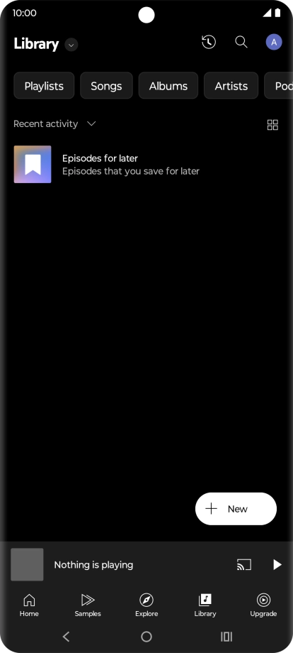 Press the drop down list.