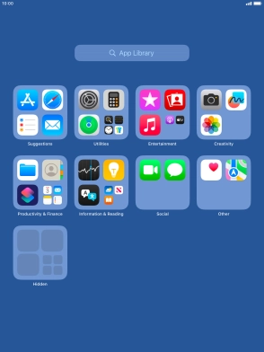 The app is now placed in the Hidden folder in the App Library.