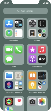 Press the required app.