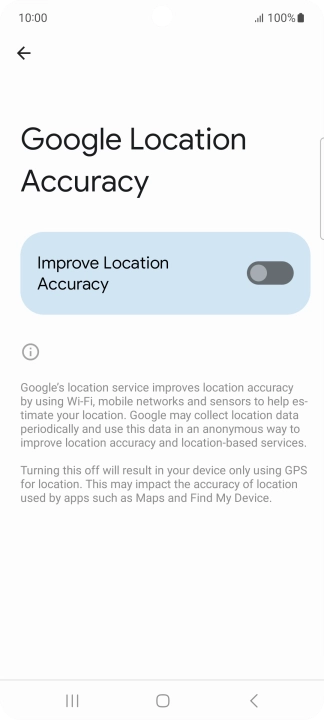 If you press the indicator next to 