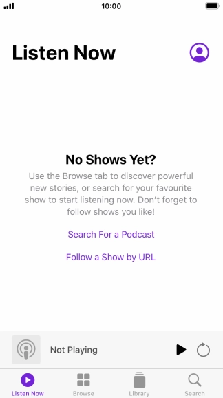 Press the Home key to return to the home screen.