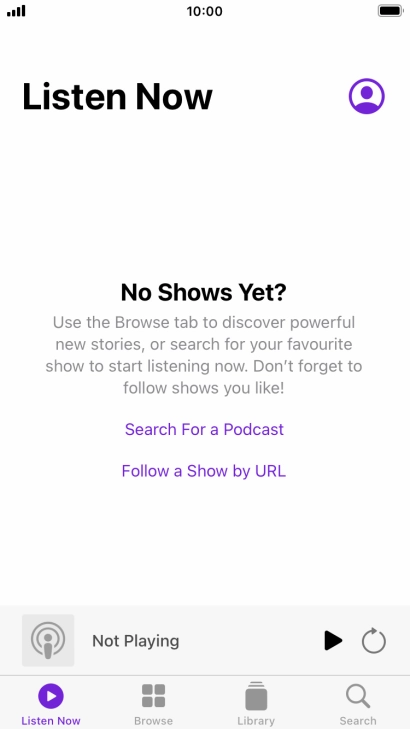 Press the Home key to return to the home screen.