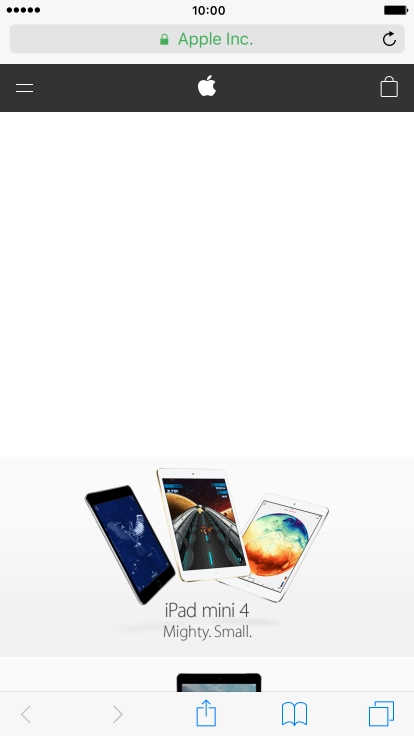 Press the address bar.