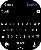 Press the microphone icon to turn on voice input.