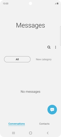 Press the menu icon.