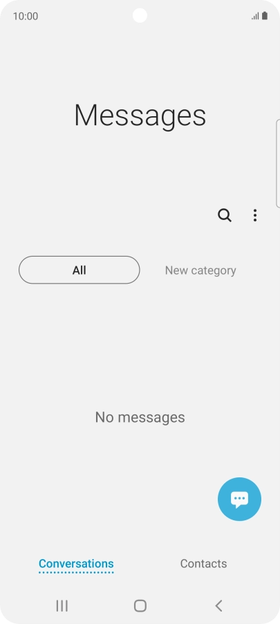 Press the menu icon.