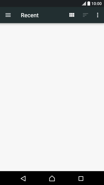 Slide your finger right on the screen.