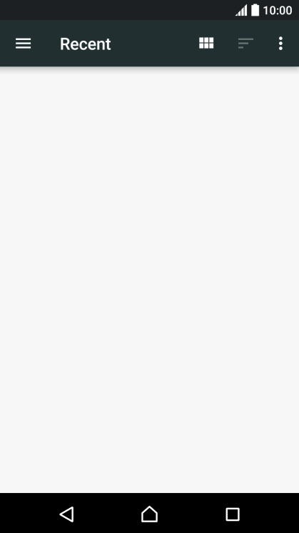 Slide your finger right on the screen.