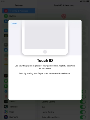 Press follow screen instructions. If you haven't previously selected a lock code, key in a code of your own choice twice.