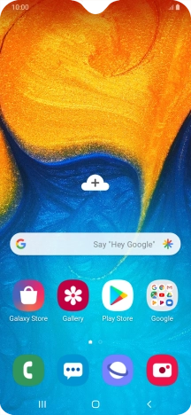 Press the phone icon.