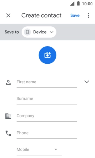 Press First name and key in the required first name.