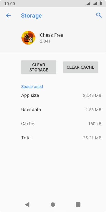 Press CLEAR CACHE.