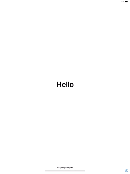 Slide your finger upwards starting from the bottom of the screen.