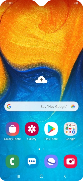 When the battery charging icon is displayed, the battery is charging.