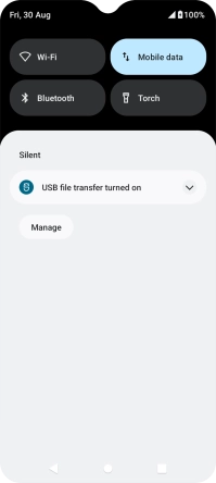 Press the drop down list.