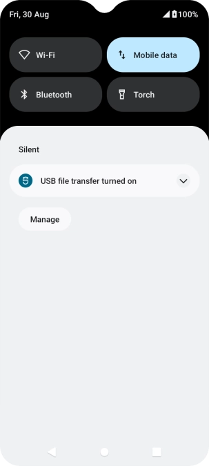Press the drop down list.