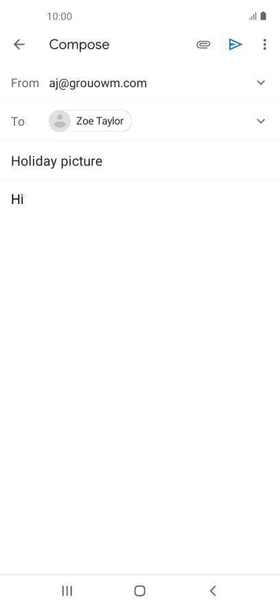 Press the attachment icon.