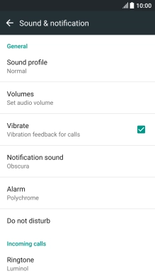 Press Sound profile.