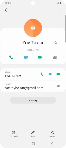 Press the call icon next to the required number.